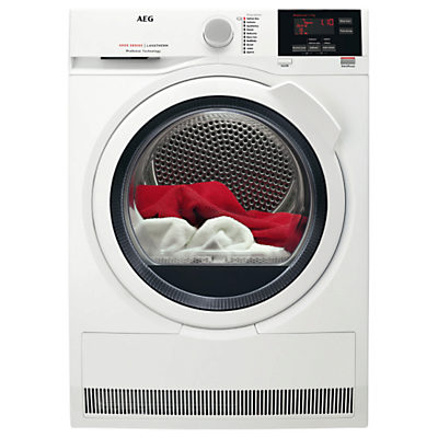 AEG T6DBG721N 6000 Series Condenser Tumble Dryer, 7kg load, B Energy Rating, White AEG T6DBG721N 6000 Series Condenser Tumble Dryer, 7kg load, B Energy Rating, White